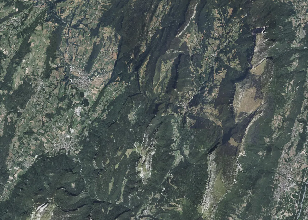Vue aérienne de la Chartreuse