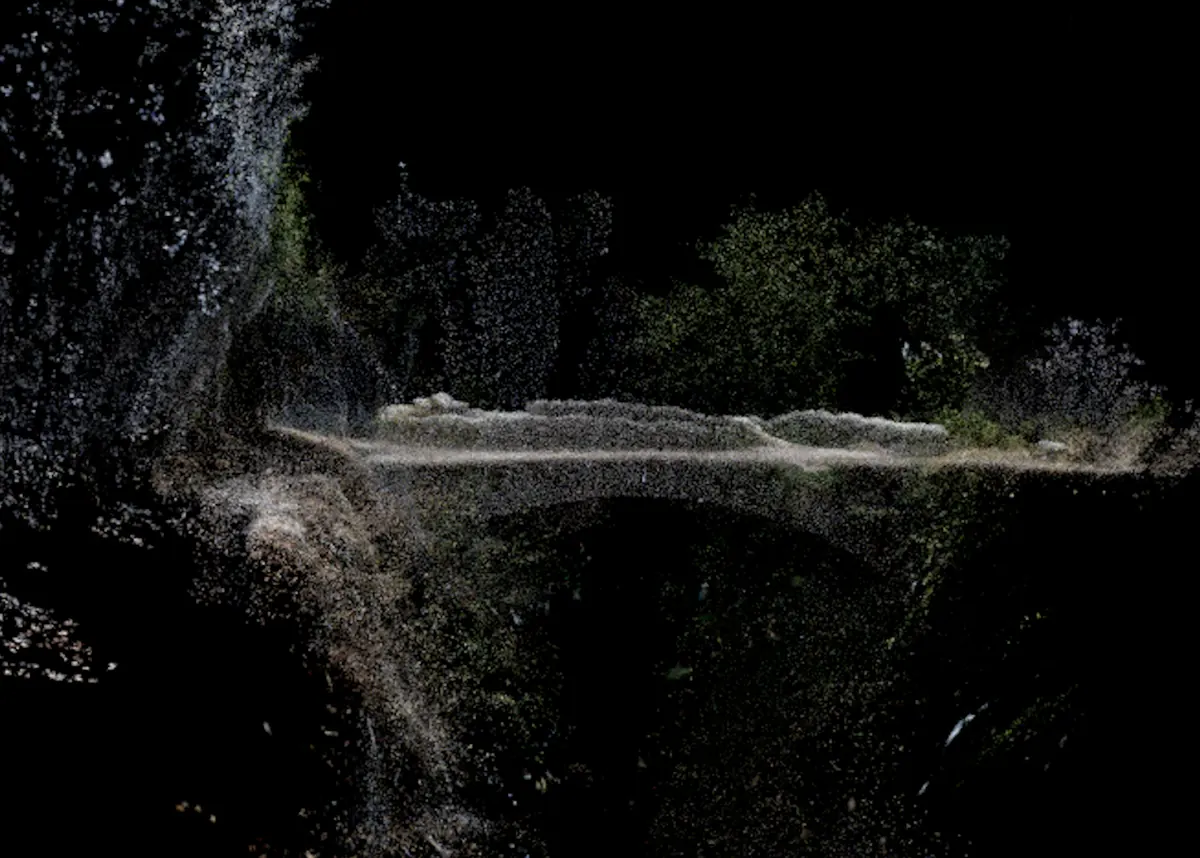 Nuage de points d’un pont en pierre